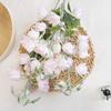 Flores Artificiais de Lírio-do-Vale Transfronteiriças para Casamento Decoração de Interior, Arranjo de Flores para Corredor, Flores Artificiais, Campânula Francesa, Flores de Orquídea Borboleta