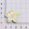 Accesorios de Resina DIY Flor de Cerezo de Cinco Puntas Brillantes Transfronterizos, Accesorios para el Cabello de Pegamento Crema, Pinzas para el Cabello, Dijes para Fundas de Teléfono, Materiales de Decoración para Zapatos