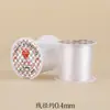 Carrete pequeño portátil de línea de pesca transparente, hilo para abalorios DIY, hilo de cristal no elástico, línea de pesca para pescar.