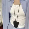 Collar Largo de Cuero Colgante para Bolso Estilo Coreano Accesorios Clip para Gafas de Cuero Correa para el Cuello Accesorios de Alta Gama Correa