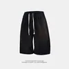 Shorts Casuais Masculinos Novo Estilo, Shorts Esportivos de Cinco Pontos, Shorts Largos de Cor Sólida, Shorts de Praia, Conversível