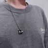 Collar Colgante de Astronauta Retro Elegante Europeo y Americano con un Diseño de Atrapando Estrellas, Accesorios de Pareja Hip-Hop para Hombres y Mujeres