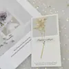 Cielo estrellado flor seca Día de la Madre tarjeta de felicitación bendición escrita a mano Festival de la Diosa tarjeta de felicitación de dibujos animados postventa flores tarjeta de agradecimiento