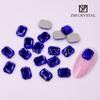 Nova Klein Azul Nail Art Em Forma de Broca Azul Escuro Flat Shaped Broca Fundo De Ouro Broca Nail Art Broca Strass