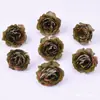 Flor artificial artificial flor de seda cabeza de flor de rosa hibisco material hecho a mano diy accesorios para el cabello Hanfu a juego decoración de caja de regalo para el hogar