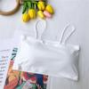 Camisola de Seda de Hielo sin Aros, Anti-Exposición, Sujetador Tipo Tubo para Estudiantes, Estilo Coreano, Camiseta sin Mangas Fina para Mujer
