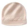 Gorro de cachemira nuevo modelo para otoño e invierno con exquisitos patrones, moderno y cálido, protege los oídos, gorro de punto a prueba de frío