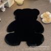 Alfombra de Oso Lindo Transfronteriza Alfombra Decorativa de Felpa Gruesa y Resistente a las Manchas Dormitorio Corazón Femenino Celebridad de Internet Nueva Manta de Cabecera