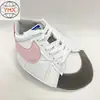 Directo de fábrica resorte, verano y otoño nueva moda encaje real zapatilla casual parte superior de zapato semiacabada