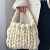 Nuevo Estilo Tejido Hecho a Mano Grueso Hilo de Islandia Tejido Relleno para Bolsa de Bricolaje Hilo Núcleo Tira de Tejido para Bolsa de Regalo Edición Coreana Bolsa