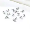 Cierre de colgante individual de cobre con baño de oro de 18K que conserva el color, cierre de cuentas, cierre de pinza final, accesorios para joyería de collares y pulseras hechos a mano para DIY