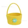 Cesta pequeña de cuerda de algodón floral, cesta colgante para macetas tejida con cuerda de algodón, cesta tejida con cuerda de algodón, cesta organizadora para cosméticos y joyas