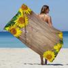 Suministro Transfronterizo de Toallas de Playa Cuadradas de Microfibra, Toallas Chal, Toallas Cuadradas, Serie Girasol, Pedido Mínimo de Una Pieza