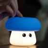 Luz Nocturna de Hongo Linda Creativa de Punto Carga USB Silicona Luz de Ambiente Pat Dormitorio Mesita de Noche Regalo para Niños