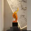 Entrada de Casa Entrada Viento y Agua Verticales Adornos Altos Sala de Estar Mueble de TV Oficina Lujo Ligero Decoraciones para el Hogar de Gama Alta