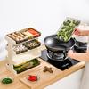 Prato de Louça para Cozinha Doméstica Armazenamento Multicamadas Empilhamento de Pratos Bandeja Multifuncional para Panela Quente Suporte para Panela Quente Prato de Louça