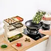 Plato de Frutas, Caja de Almacenamiento Giratoria de Bocadillos de Múltiples Niveles, Mesa de Postres, Plato Multifuncional para Preparación de Alimentos, Plato Lateral para Olla Caliente del Hogar