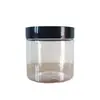 Botella transparente de PET de boca ancha de 200 ml para crema, tanque sellado de grado alimenticio para cosméticos, 71*71 mm en stock