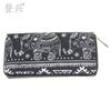 Nueva Cartera Larga de Lona Estilo Étnico de Dibujos Animados 394 Cartera de Mano Bolsa para Tarjetas Escalada Fabricante Stock Disponible
