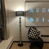 Lámpara de Pie Sala de Estar Dormitorio Mesita de Noche Estudio Sofá Norte Bola de Acero Inoxidable ns Bola de Cuerda Creativa Bola de Acero Lámpara de Mesa Vertical