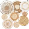 Esterilla Aislante Térmico Transfronteriza, Mantel Individual para Mesa de Comedor, Posavasos Anti-quemaduras para Tazón, Decoración de Pared, Posavasos Tejido de Paja, Mantel Individual Resistente al Calor, Tejido de Estilo Natural