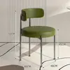 Mesa de Comedor y Sillas de Crema Estilo Francés, Taburete Tocador para Habitación de Niñas, Sillas de Lujo al por Mayor, Sillas Cómodas de Respaldo de Lujo Ligero para Uso Doméstico