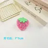 Peças Abertas de Pelúcia Desenho Animado Acessórios Fofos de Frutas Melancia Morango Abacate Cenoura Materiais Semi-acabados para Acessórios de Cabelo