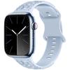 Correa para Apple Watch con Patrón en Relieve Adecuada para Apple iWatch 11, Correa de Silicona de Color Sólido con Pequeñas Rosas Tridimensionales, Molde Privado