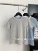 Camiseta de Manga Corta a Rayas y Bloques de Color Vintage para Mujer Estilo Coreano Estilo Ins con Diseño de Costuras Visibles Corte Ajustado Camiseta Básica