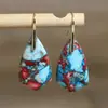 Aretes Colgantes de Piedra Imperial Natural para Mujer Exquisitos Elegantes Aretes para Mujer