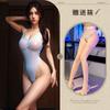 Traje de baño de lencería sexy estilo japonés con diseño de entrepierna abierta, no es necesario quitarlo, traje de una pieza estilo puro deseo