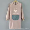 Delantal para Cocina Casera, Bata de Cocina Impermeable y a Prueba de Aceite para Mujeres, Ropa de Trabajo a la Moda con Mangas Largas