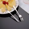Cubiertos creativos acero inoxidable 304 tenedor de fruta palillo de fruta para el hogar tenedor de postre logo fábrica venta al por mayor