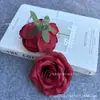 Cabeza de flor de rosa grande de París, flores artificiales, decoraciones para coche de boda, pared floral de boda, flores artificiales de tela de seda, diseño floral, venta al por mayor de un fabricante de arte floral
