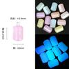 Luminoso acrílico sereia Ji amor borboleta estrela através do buraco frisado diy celular cadeia acessórios contas soltas