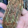 Nova pedra natural 4 * 13mm tubo redondo solto DIY jóias acessórios produtos semi-acabados atacado direto da fábrica para preço especial