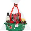 Cesta de Armazenamento de Natal Cesta de Frutas para Desktop Lanche Cesta de Presente Cesta de Presente para Crianças Cesta de Armazenamento Saco de Maçã