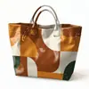 2026 Nuevo Sitio Independiente Transfronterizo Temu Bolso de Mano Impermeable PVC+Lona Portátil de Viaje Bolso de Hombro Bolso Tote