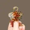 Broche de Cisne Animal Exquisito de Gama Alta Europeo y Americano 2026 Modelo Nuevo Elegante y con Estilo Broche de Pin Accesorios para Ropa Traje