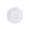 Prato para bolo e sobremesa em relevo estilo europeu, prato de cerâmica 6 polegadas, prato pequeno, prato redondo pequeno, prato raso, prato de apresentação, prato de porcelana branca para uso doméstico