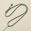 Pingente de Corda Simples Elegante de Oito Fios Corda Marca Buda Jade Ouro Jade Pingente de Corda Estilo Étnico Nó da Cauda da Fênix Tecido à Mão Corda