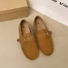 Sapatos casuais retrô versáteis, mocassins, sapatos femininos, novo estilo com salto oculto, estilo coreano, mocassins de outono 2026, com fivela