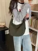 Bolsa de tela tipo dumpling transfronteriza para mujer 2026 Verano Nuevo Gran Capacidad Moda Casual Estilo Perezoso Bolso de Hombro Cruzado Individual