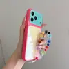 Funda de Vidrio Templado de Color Contrastante Que se Transforma en una Funda Adecuada para 17Pro Max, iPhone 18Pro Color Caramelo 16 con Cadena