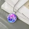 Accesorios de Collar K-Pop de Grupo de Chicas Cazadoras de Brujas Más Vendidos Transfronterizos Collar con Colgante de Piedra del Tiempo Collar de Piedra Preciosa Fábrica al por Mayor