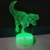 Luz Nocturna de Dinosaurio Transfronteriza Amazon Luz Nocturna 3D Venta al por Mayor Táctil Control Remoto Ambiente Lámpara de Mesa Colorida Lámpara de Regalo 3D