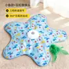 Brinquedo de manta de caça para gatos, brinquedo de estrela de cinco pontas giratória automática, varinha catnip interativa para autoentretenimento e alívio do tédio para gatos, brinquedo interativo de esconde-esconde para animais de estimação