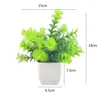 Flores Artificiais de Simulação Decorações Criativas para Mesa de Casa Flores de Plástico Grama Artificial Plantas Verdes Decorações de Interior Mini Decorações Bonsai