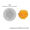 Molde de Silicone de Flor de Peônia Grande 3D Flor de Rosa Vela Perfumada Floral Pedra de Aroma Sabão Artesanal Molde de Resina