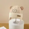 Gorro para Bebé para Otoño e Invierno, Lindo Gorro de Punto para Bebés e Infantes, Gorro Súper Adorable Engrosado que Protege las Orejas, Cálido Gorro sin Cierre para Bebés Pequeños